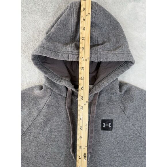 Under Armour Hoodie‎ Mens Small Grey Rival Fleece Pullover - Picture 7 of 9